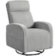 image 1 of Yaheetech Corduroy Swivel Nursery Gliding Rocker Chair-Light Grey | Grey | Light Grey | One Size | 1