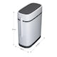 image 5 of Living and Home Slim Plastic Rubbish Bin with Built-in Toilet Brush | Multi