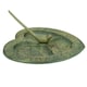 image 6 of Bird Heart Sundial Ornament Cast Iron Garden Yard Feature Statue Clock Metal Green