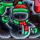 image 6 of 65cm Infinity Standing Snowmen Family on Metal Base with White, Red & Green LEDs