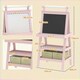 image 7 of AIYAPLAY Art Easel for Kids with Paper Roll, 3 in 1 Kids Easel Double-Sided Magnetic Whiteboard and Chalkboard with Storage Baskets, for Children 3-6 Years 