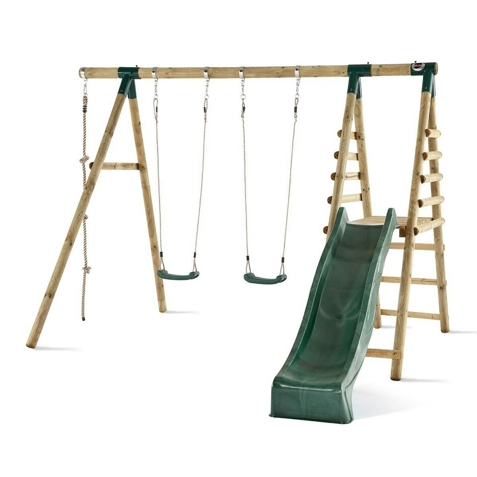 image 1 of Giant Baboon Wooden Swing Set