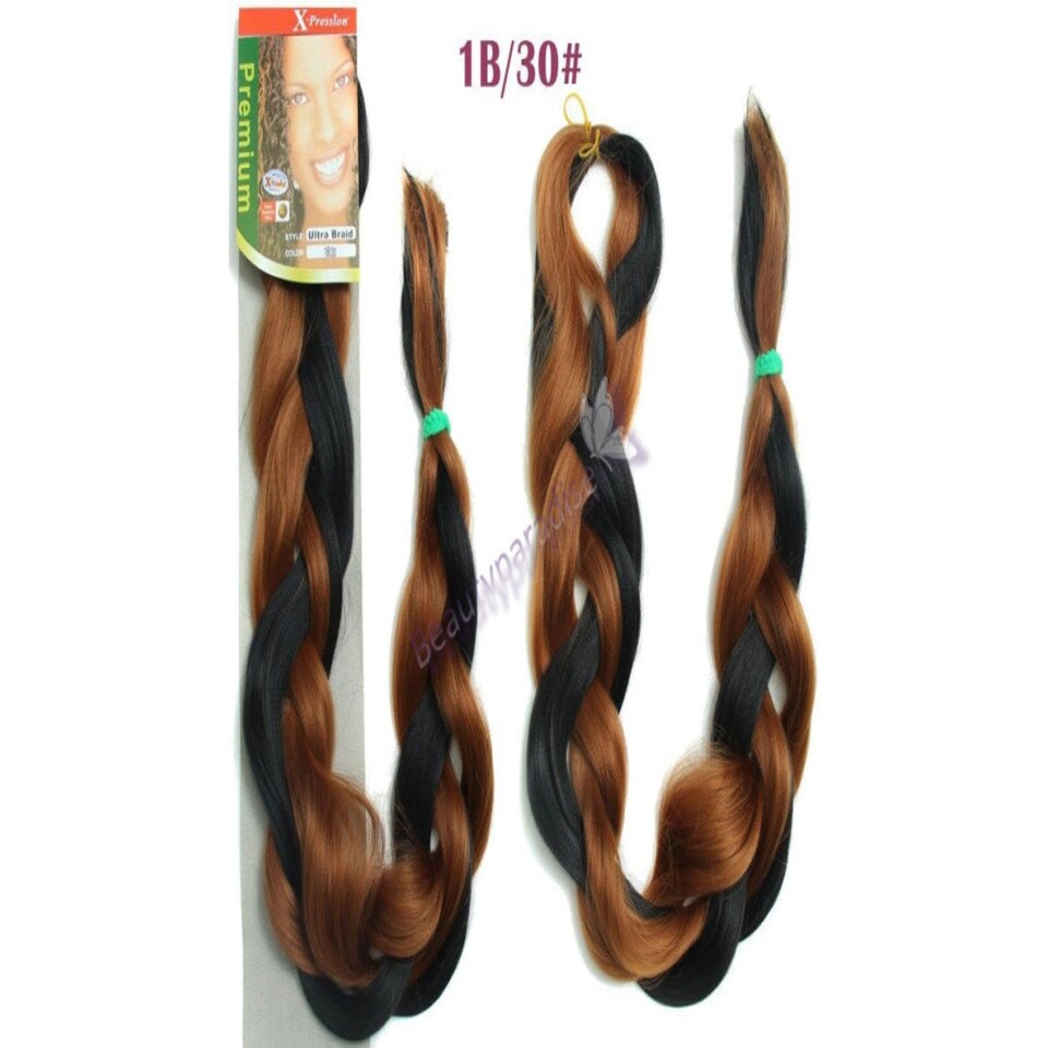image 1 of X Pression Syn Ultra Braid X-PRESSION Ultra Hair Braid (Braiding) Extension (Choice of Colours) Multi | RED | One Size