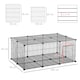 image 4 of PawHut DIY Pet Playpen Cage 22 Piece w/Door Bunny Chinchilla Hedgehog Guinea Pig