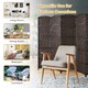 image 9 of COSTWAY 6 Panel Room Divider Privacy Screen Wall Folding Partition Hand woven Rattan