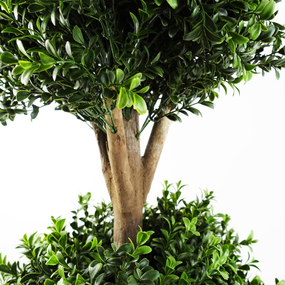 image 1 of Buxus Triple Ball Artificial Tree UV Resistant Outdoor Topiary  120cm Botanik | Green | One Size