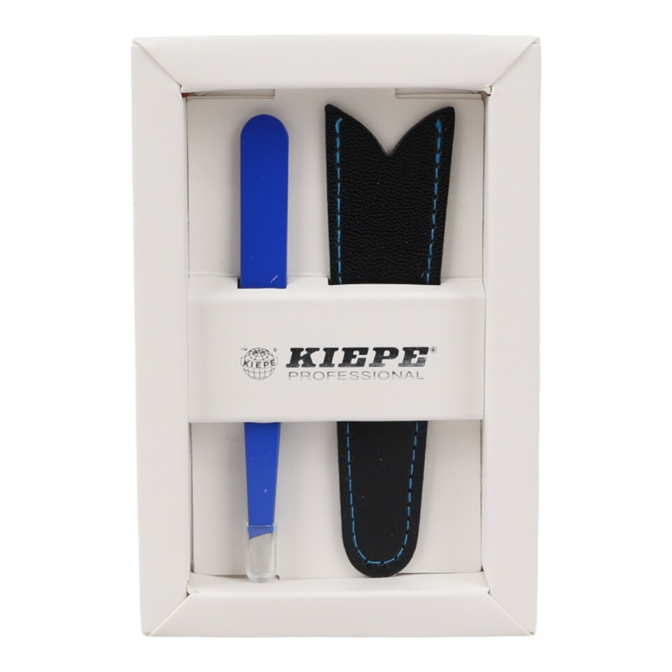image 1 of Kiepe - Tweezer Oblique Tip Navy Blue 10cm