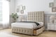 image 3 of Sloomy Berlin Almond Coniston Divan Bed With Mattress 4 Drawers With 26" Strutted Headboard & 12" Matching Footboard 4' Small Double | Cream | Almond | Small Double | 1