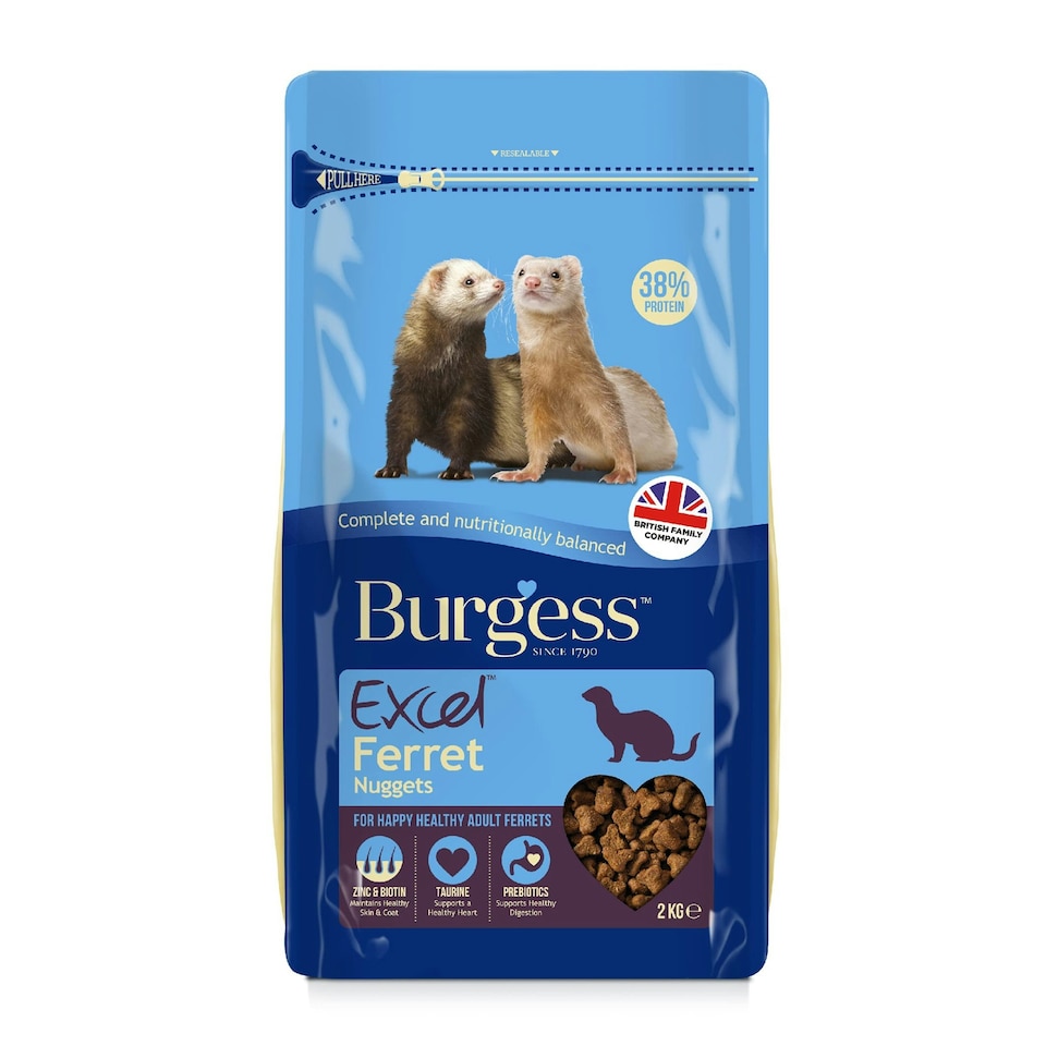 image 1 of Burgess Excel Ferret Nuggets 2KG X 4 Pack