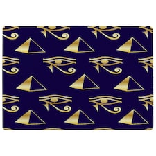 Gold Pyramid & Eye Of Horus (Rug) Gold | XL: 160x230cm