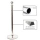image 9 of 2 Prestige Chrome Poles With 1 Pink Braided Rope