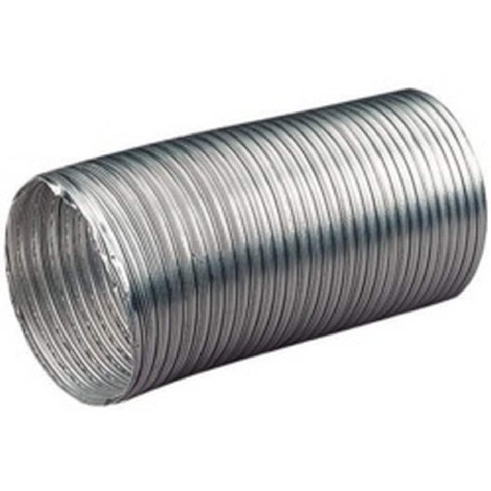 Manrose Aluminium Round Ducting - Silver - 1500mm x 100mm