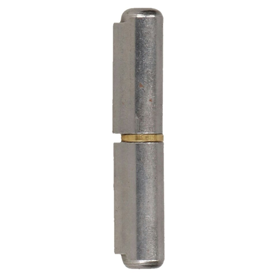 image 1 of Lift Off Bullet Hinge Weld On Brass Bush 10x60mm Heavy Duty Door Hatch Silver
