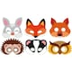 image 2 of Playwrite Animals Party Mask (Pack of 12) - Multicoloured - One Size