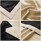 image 2 of Beige Eyelet Total Blackout Thermal Curtains - 46 x 63 Inch Drop - 2 Panel | Cream | One Size