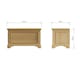 image 2 of Faire Ottoman Blanket Box in Natural Oak with Oak Top Brown