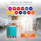 image 3 of 45x36x20cm EasyJet Free Underseat Carry-On Cabin Bag - Lightweight 4 Wheels ABS Hard Shell Suitcase Blue | Aqua/Tan | Cabin Bag