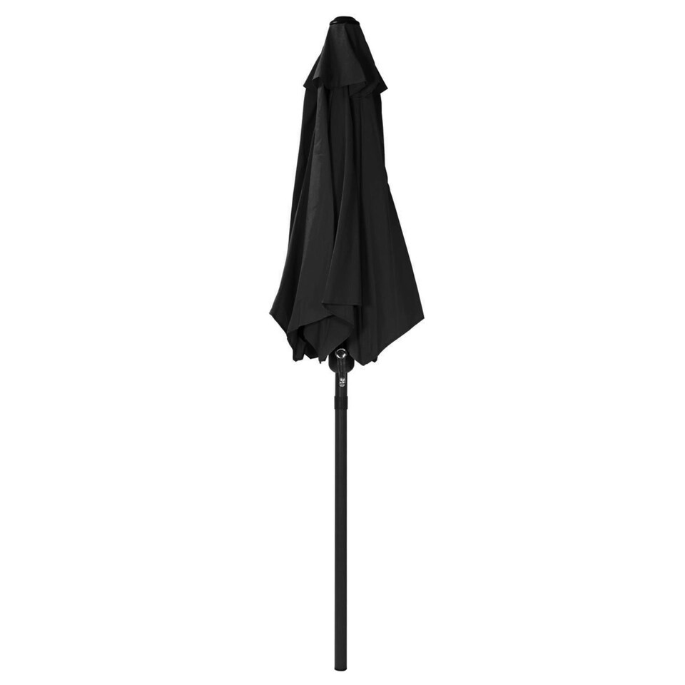 image 1 of Charles Bentley 2m Garden Patio Market Umbrella Crank Function - Black