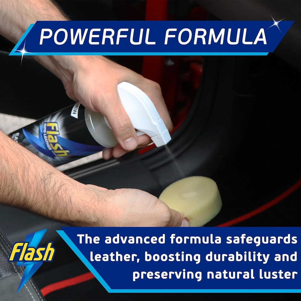 image 1 of Flash Car Care Leather Protector Spray 2 x 500ml
