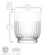 image 3 of LAV Tokyo Whiskey Glasses - 330ml - Clear - Pack of 6 | Clear | Clear