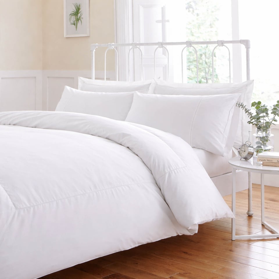 image 1 of Martex Embroidered Duvet Cover Set - White