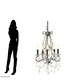 image 5 of Kensington Townhouse 5 Bulbs Chandelier. Black