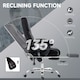 image 5 of Vinsetto Massage Office Chair, Heated Reclining Desk Chair, Black