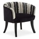 image 1 of Interiors by Premier Cefena Black and White Chair Black