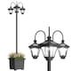 image 1 of Outsunny Solar Lamp Post Dusk-to-Dawn Sensor 185 cm Black | Black | Black | 52 x 52 x 185 cm