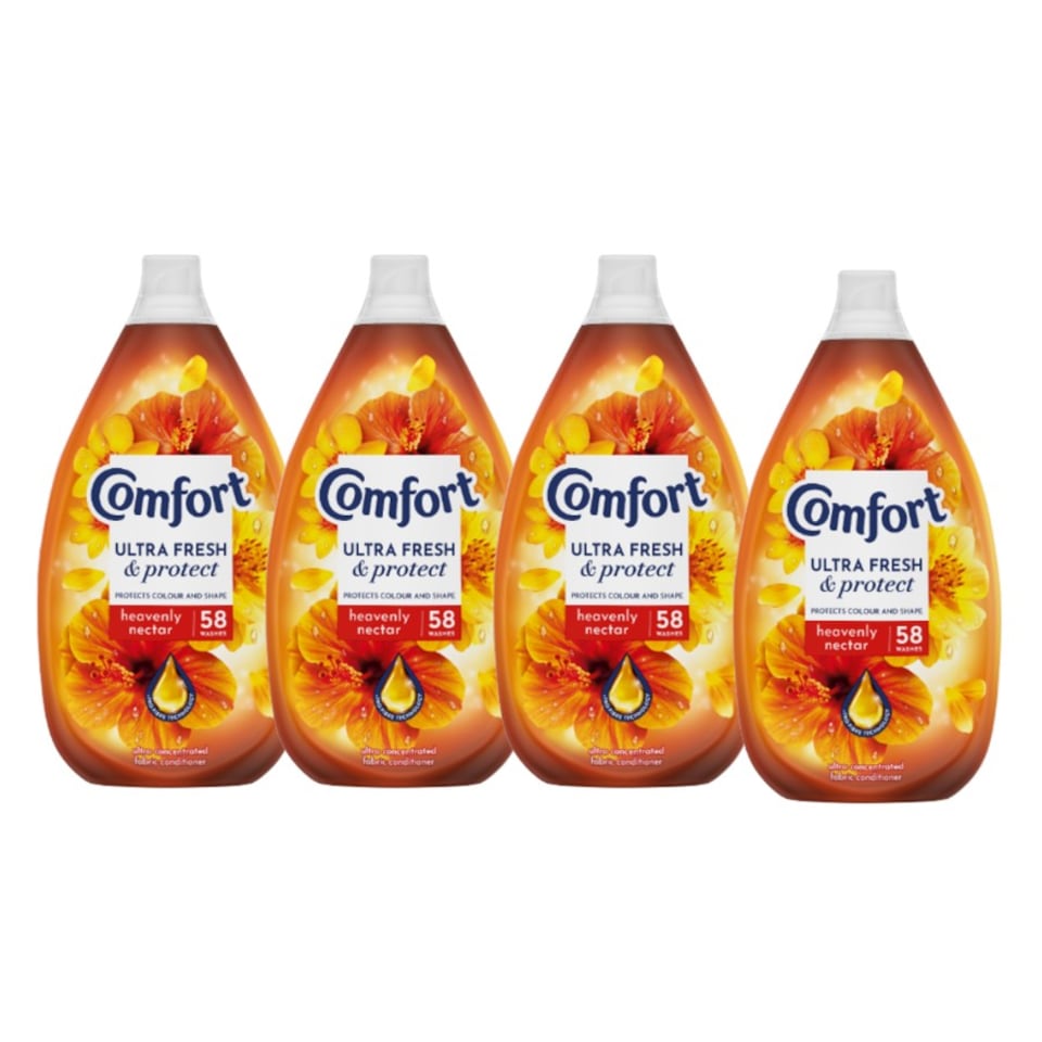 image 1 of Comfort Fresh and Protect Heavenly Nectar Fabric Conditioner 870ml | Orange | 2 - Orange | 2