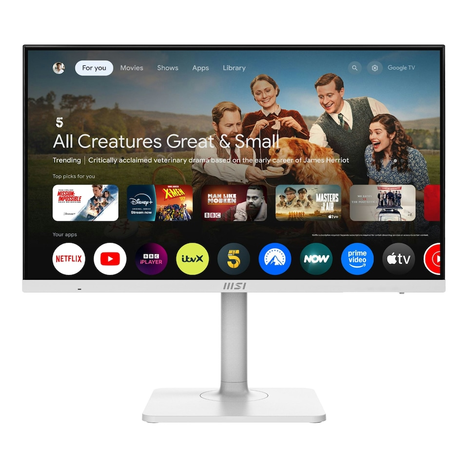 MSI Modern MD272UPSW 27" IPS UHD 4K USB-C Google TV Smart Monitor