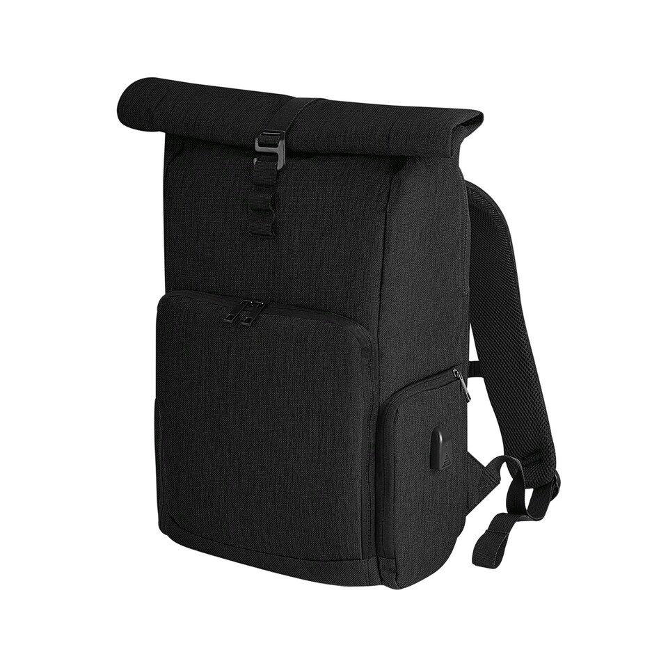image 1 of Quadra Q-tech Charge Roll Up Hiking Backpack - Black - One Size