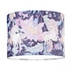 image 2 of Feminine Purple & Pink Cotton 10" Shade with Elegant Unicorns and Green Flowers