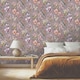 image 3 of Rasch Maya Floral Wallpaper - Lilac - 10m x 53cm Purple