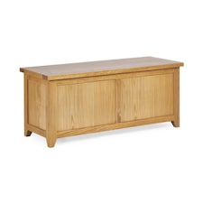 Premium Langham Storage Bench in Oak