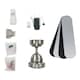 image 3 of ValueLights Magnum Silver Ceiling Fan Light