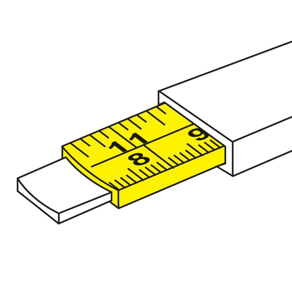 image 1 of Silverline - Hi-Vis Contour Tape - 5m / 16ft x 19mm