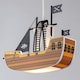 image 3 of BHS Glow Pirate Ship Ceiling Pendant Light, Brown