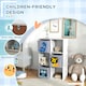 image 3 of ZONEKIZ Toy Organiser with Three Non-Woven Fabric Drawers for Bedroom - White 