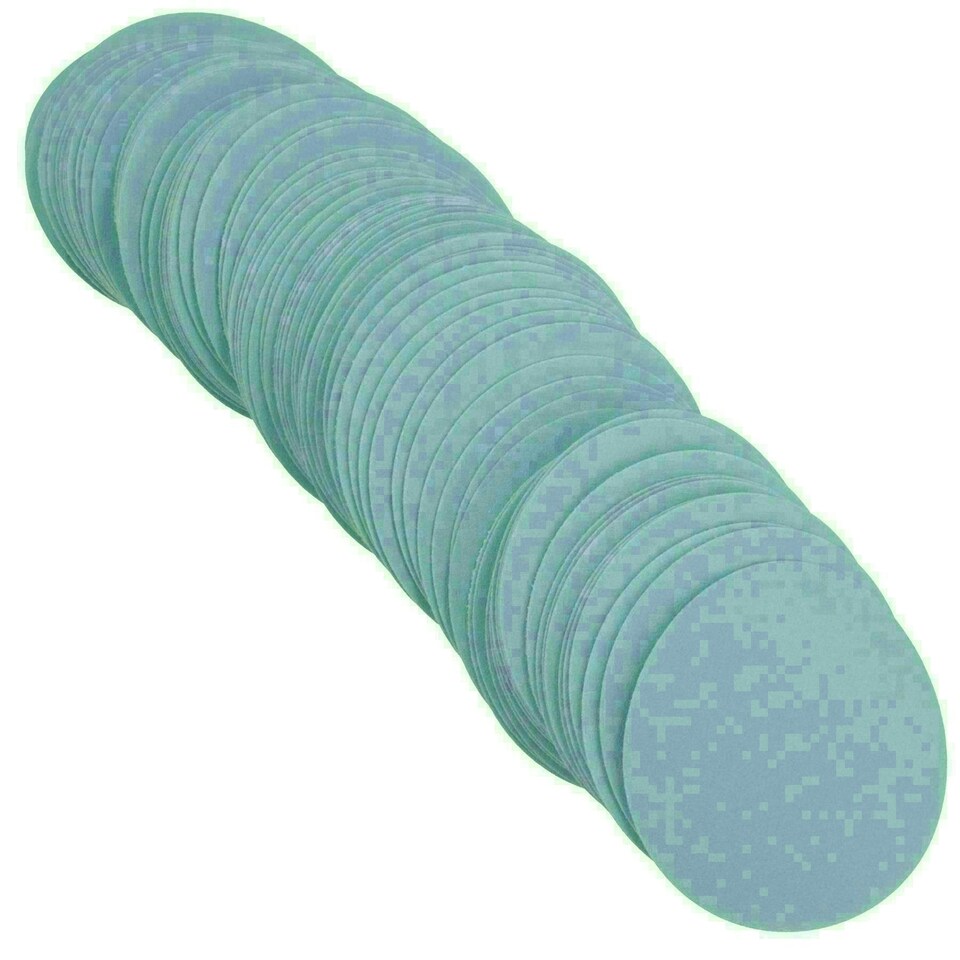 image 1 of 75mm Ceramic Abrasive Sanding Polishing Discs Hook And Loop 320 grit 200pc