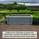 image 2 of Kent Garden Planter (Painted Planter - Choice of Colours Available) - Pressure Treated Wood - L120 x W60 x H60 cm | Multi