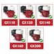 image 2 of SPARES2GO Exhaust Muffler for Honda GX110 GX120 GX140 GX160 GX200 Silencer Guard Cover