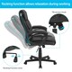 image 6 of Yaheetech PU Leather Executive Chair with High Back Black | Black