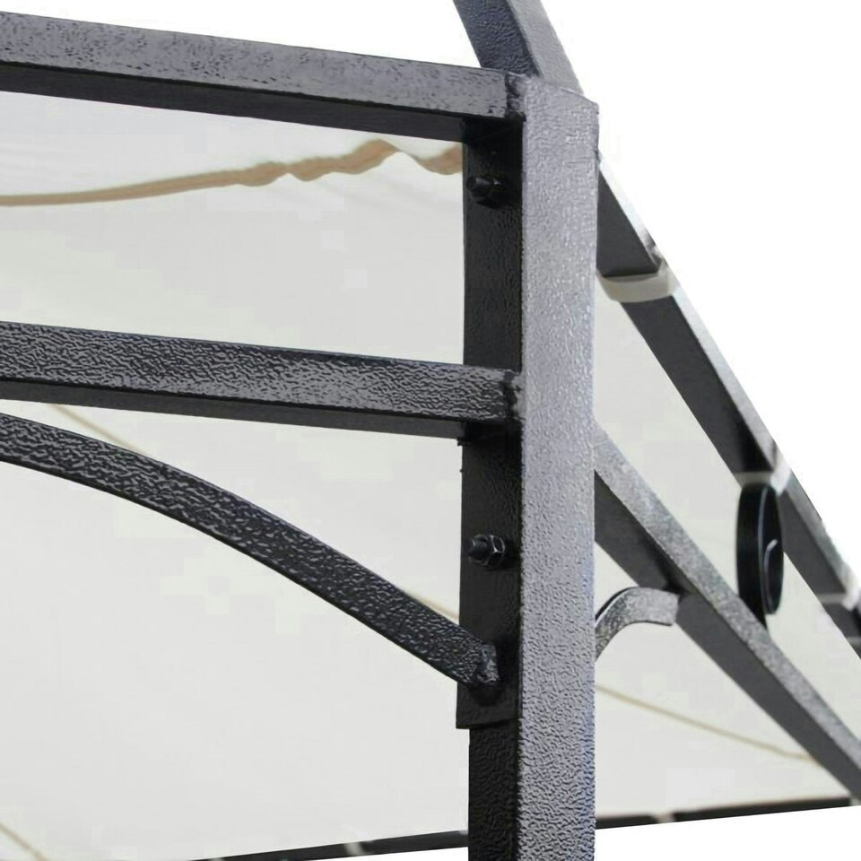 image 1 of Harlington Deluxe Steel Frame Gazebo With Roof Canopy In Sand