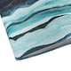 image 5 of Sea Waves Drum Lamp Shade in Teal Duck Egg and Navy Blue - 25cm Linen Fabric | Blue