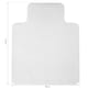 image 7 of HOMCOM Office Carpet Protector Chair Mat Spike Non Slip Studs Frosted | White
