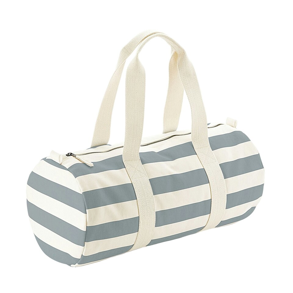 Westford Mill Nautical Duffle Bag - Natural/Grey - One Size