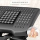 image 8 of Foot Rest for Under Desk with Massage Function, Adjustable Angle and Height Black