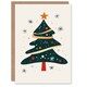 image 1 of Tree Bright Modern Abstract Fun Xmas Art Blank For All Christmas Card