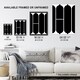 image 3 of Large Hi Word Bold Black White Typography Design Wall Art Print 12x16 In